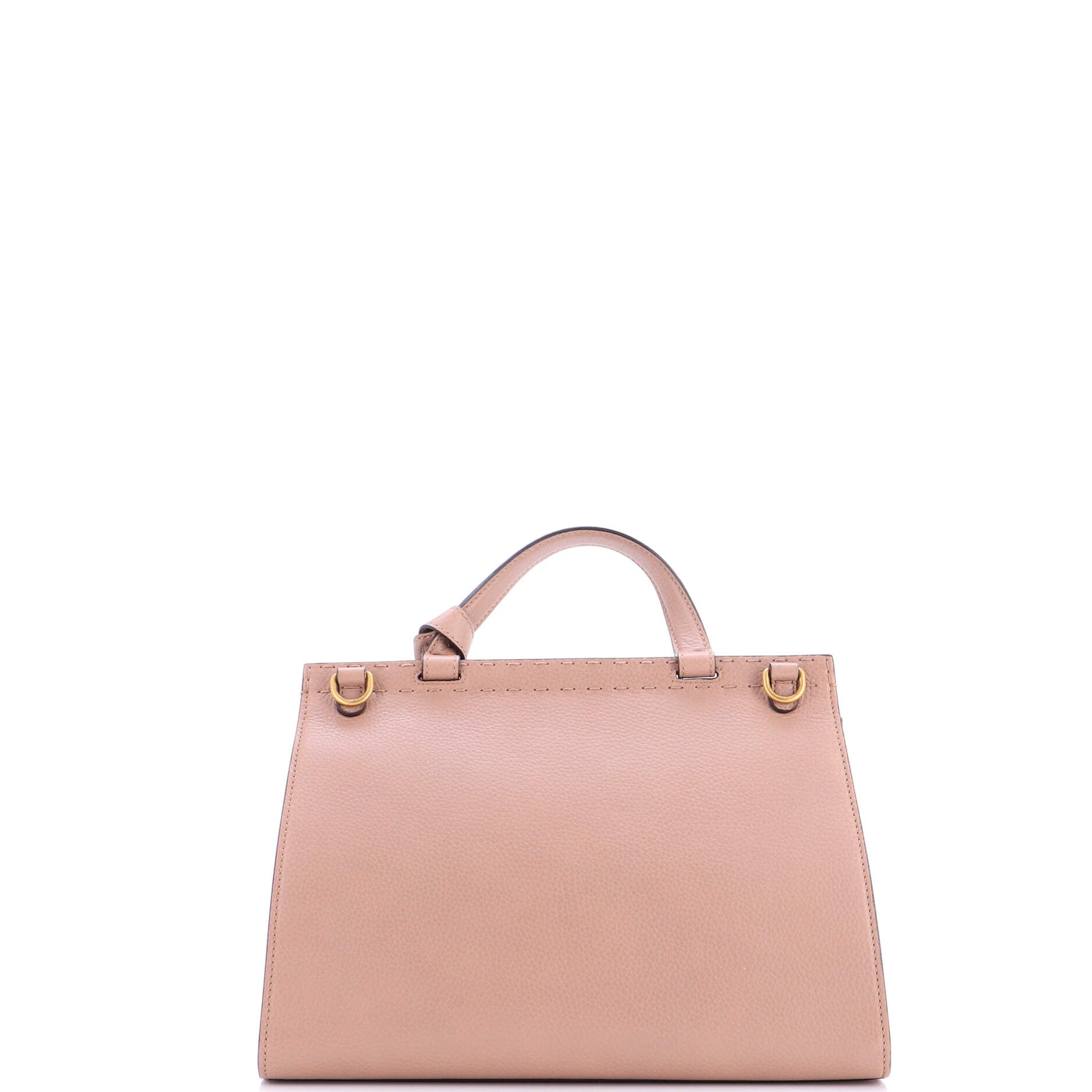 Pearly GG Marmont Top Handle Bag Leather Small