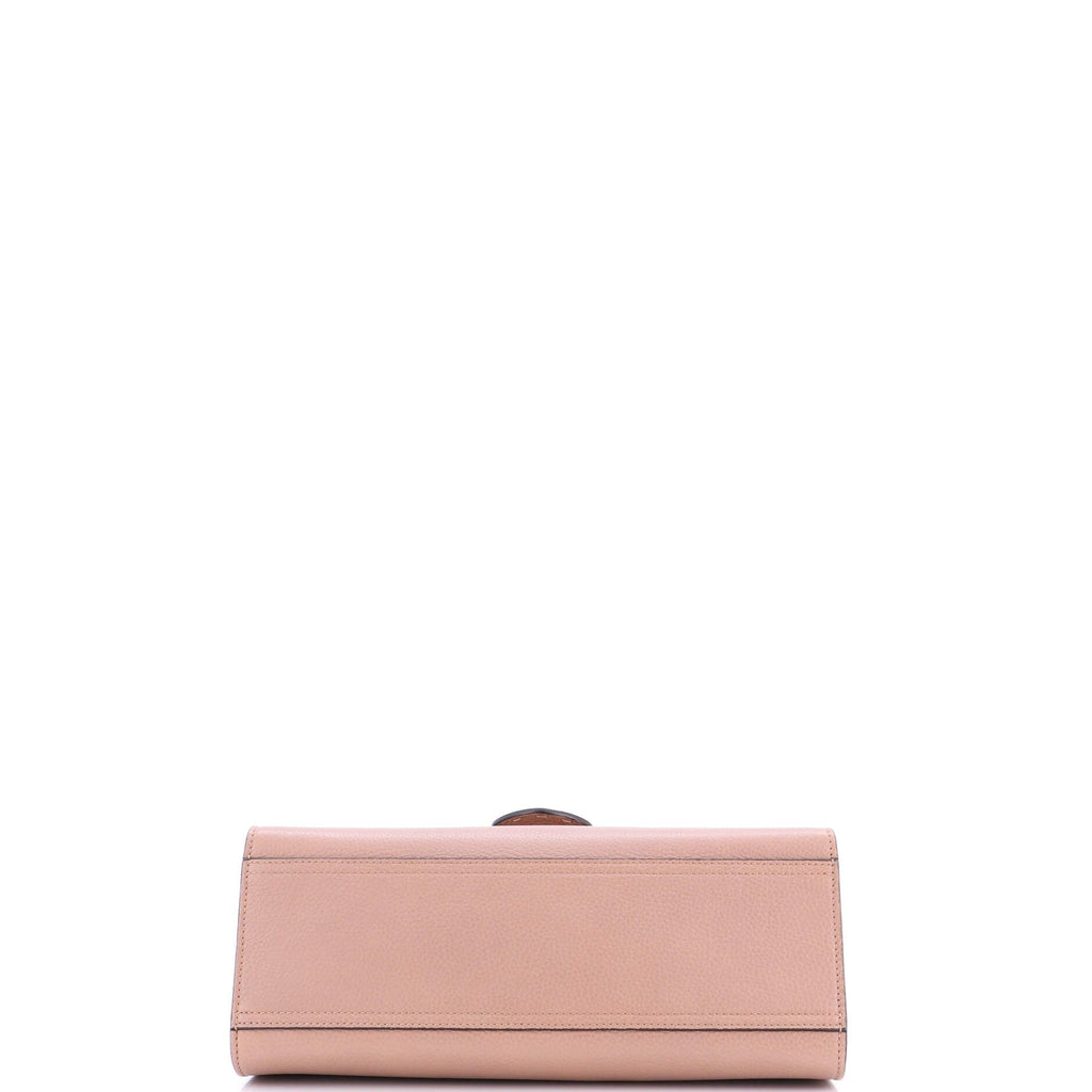 Pearly GG Marmont Top Handle Bag Leather Small