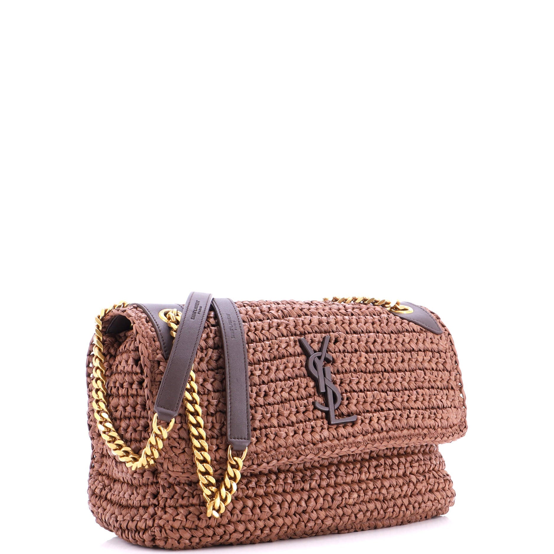 Niki Chain Flap Bag Raffia Medium