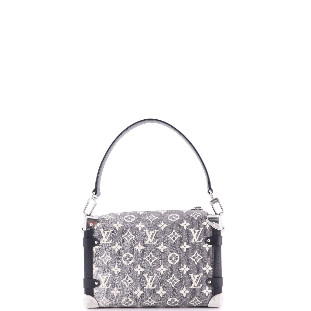Side Trunk Handbag Monogram Jacquard Denim MM