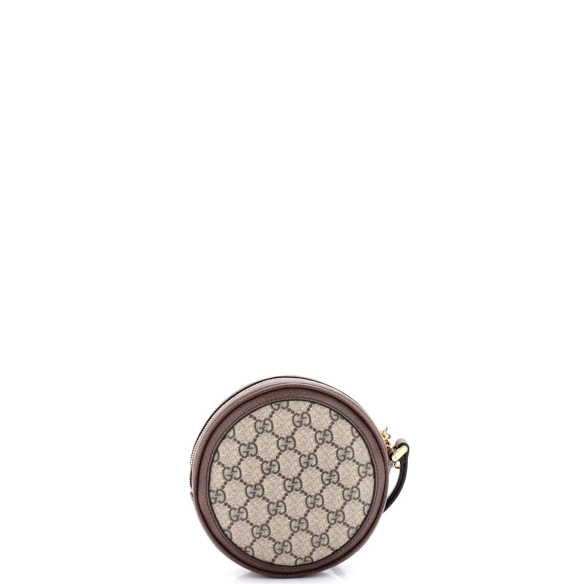 Ophidia Round Wristlet Wallet GG Coated Canvas