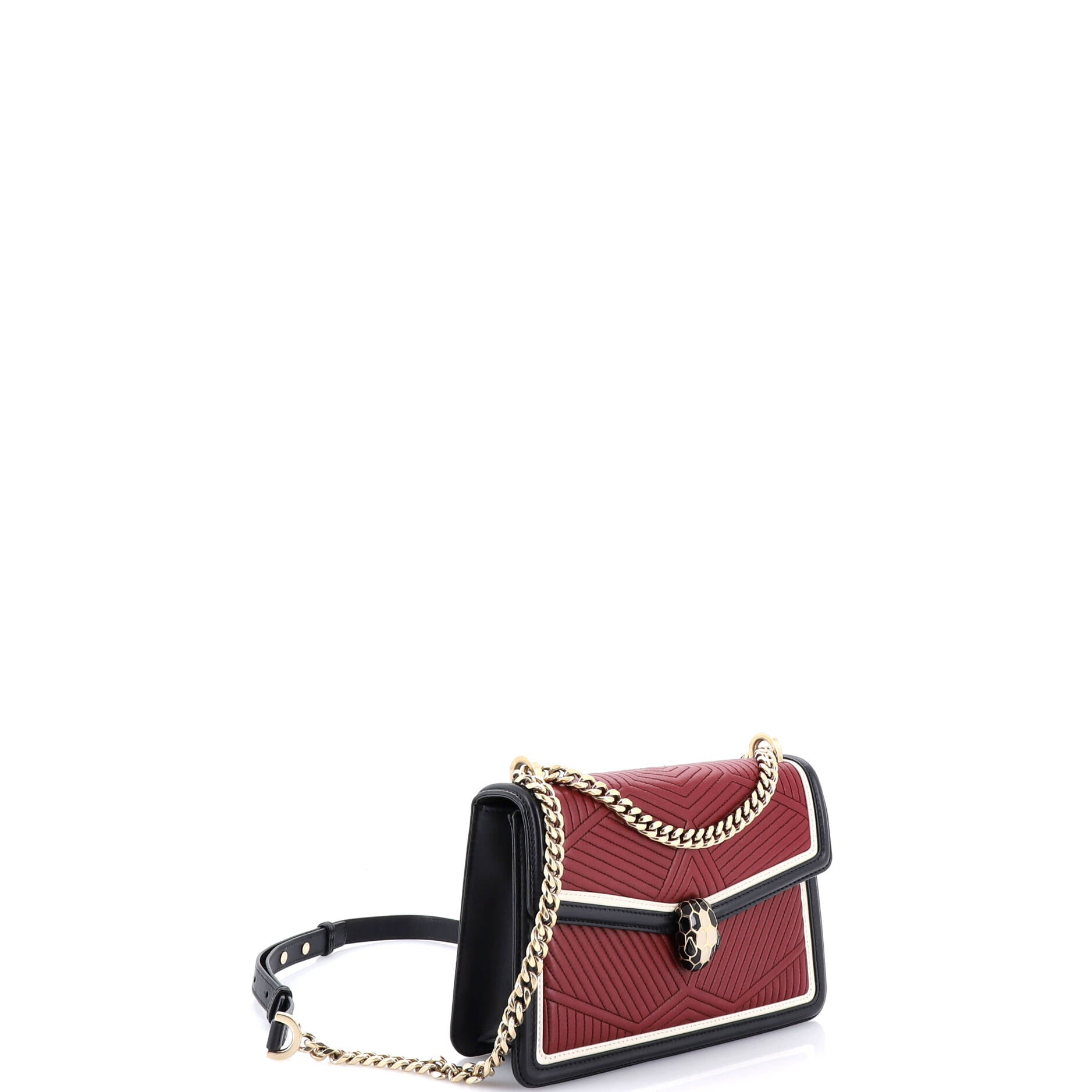 Serpenti Forever Shoulder Bag Quilted Leather Small