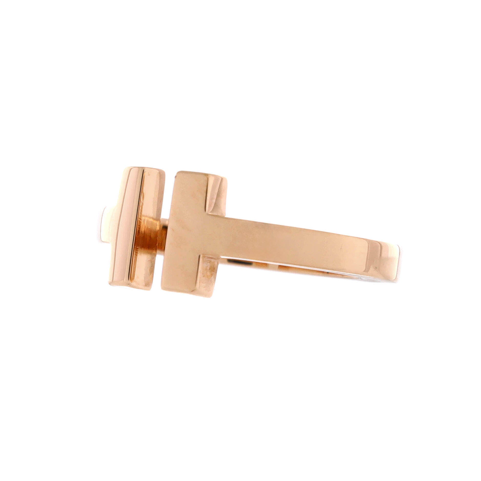 T Square Ring 18K Rose Gold