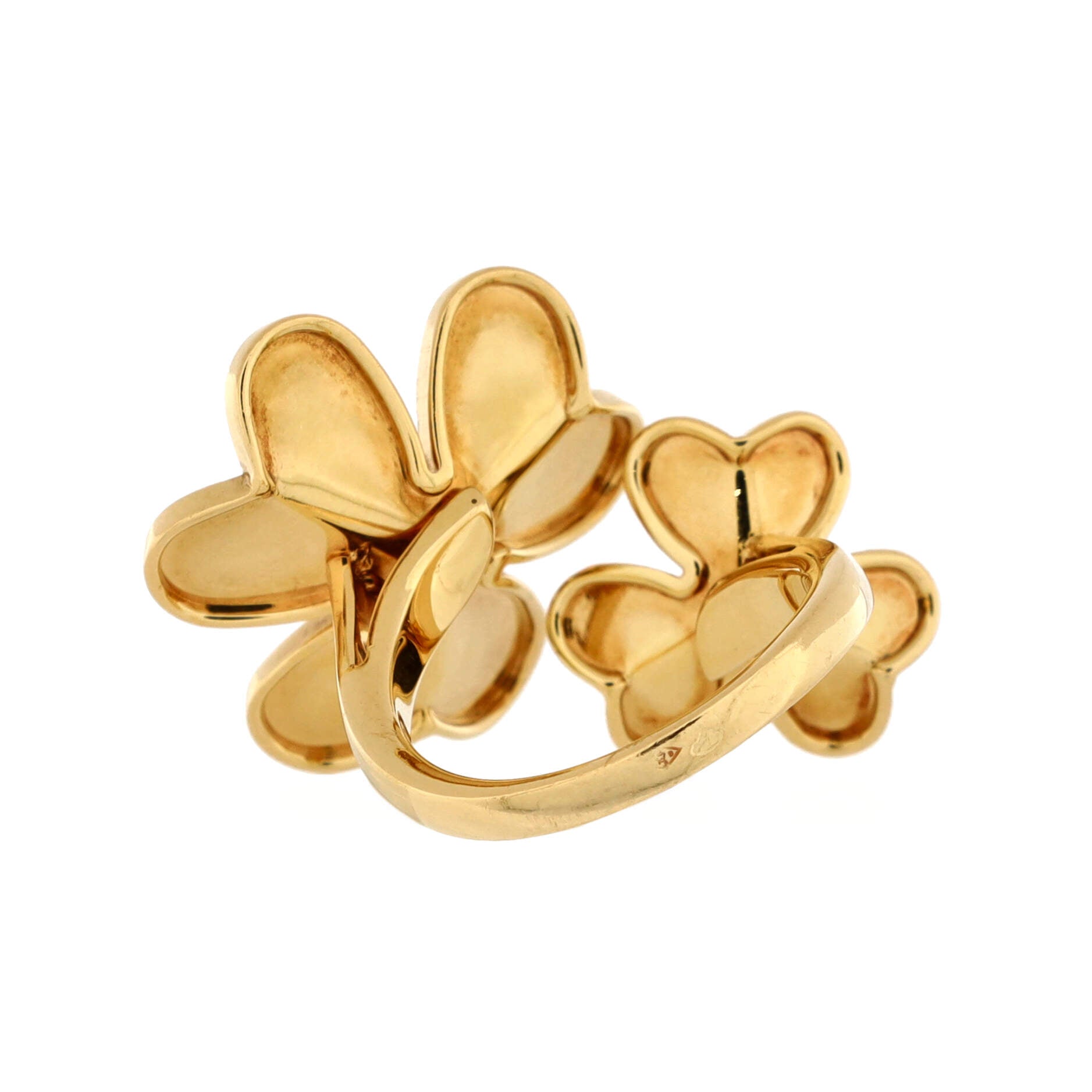 Frivole Between the Finger Ring 18K Yellow Gold with Diamonds