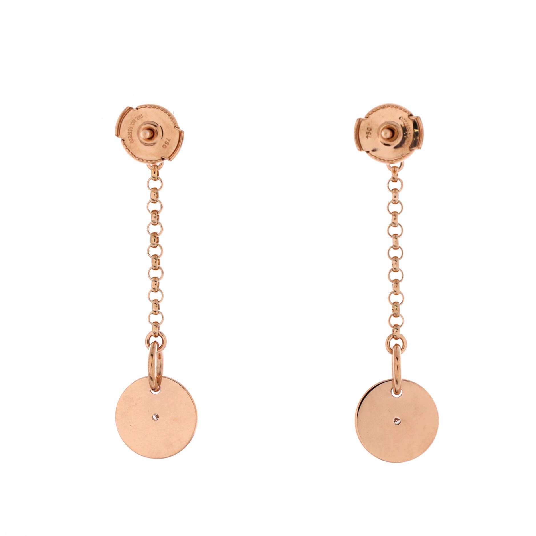 Gambade Clou de Selle Earrings 18K Rose Gold with Diamonds