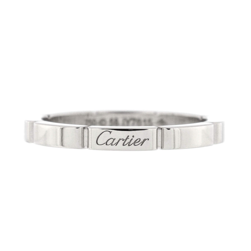 Maillon Panthere Band Ring 18K White Gold