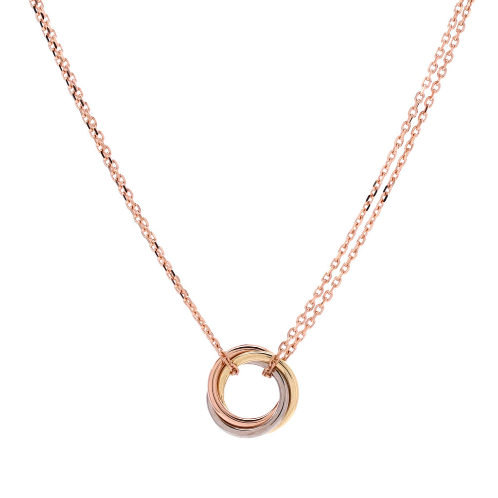 Trinity Choker Necklace 18K Tricolor Gold