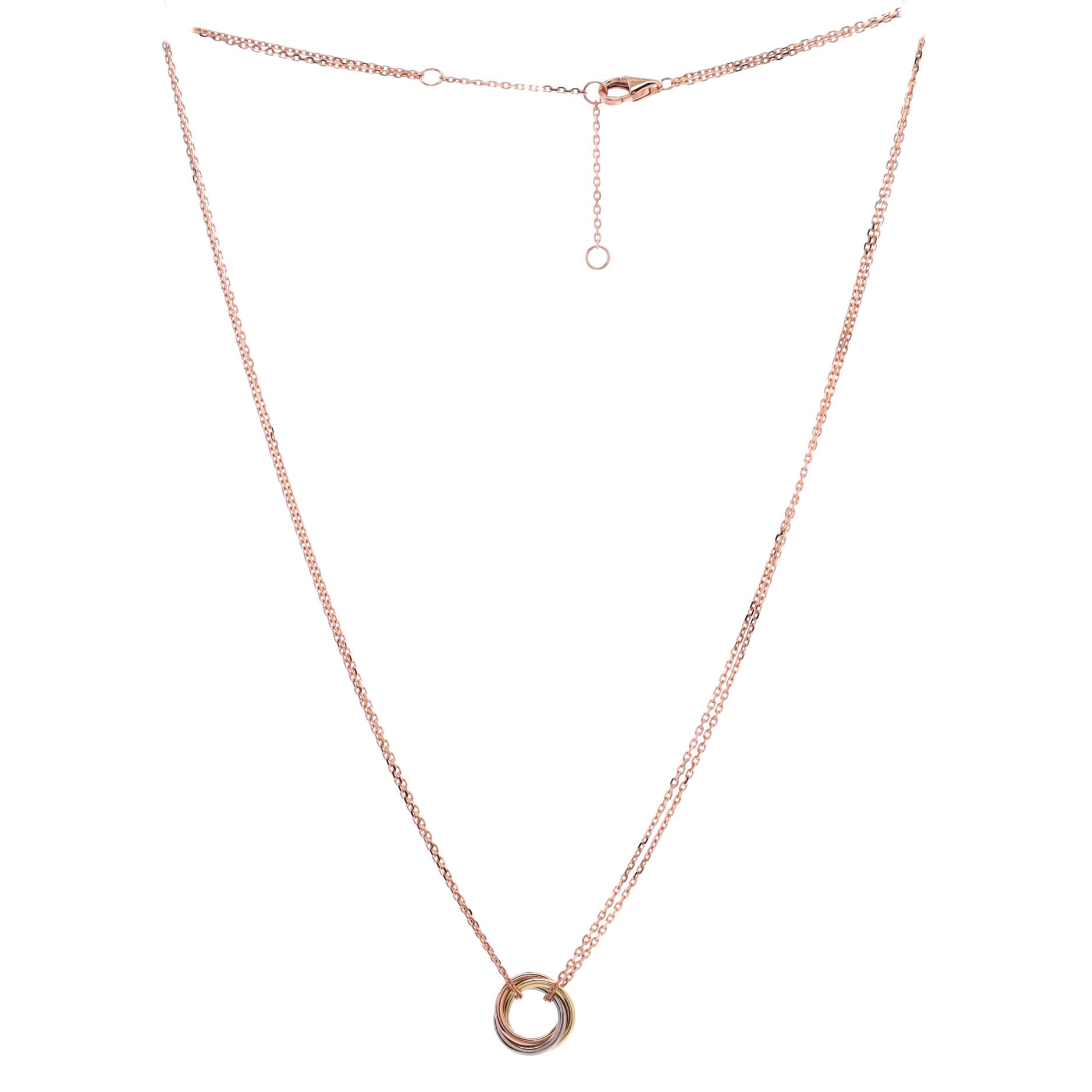 Trinity Choker Necklace 18K Tricolor Gold