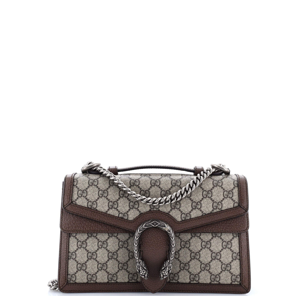 Dionysus Top Handle Chain Bag GG Coated Canvas Small