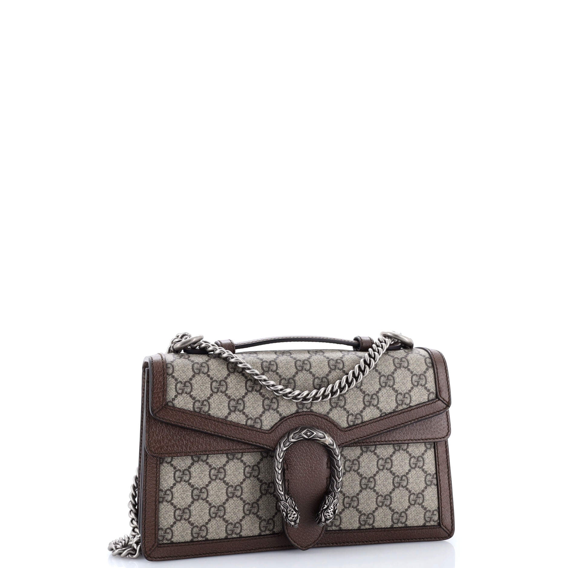 Dionysus Top Handle Chain Bag GG Coated Canvas Small