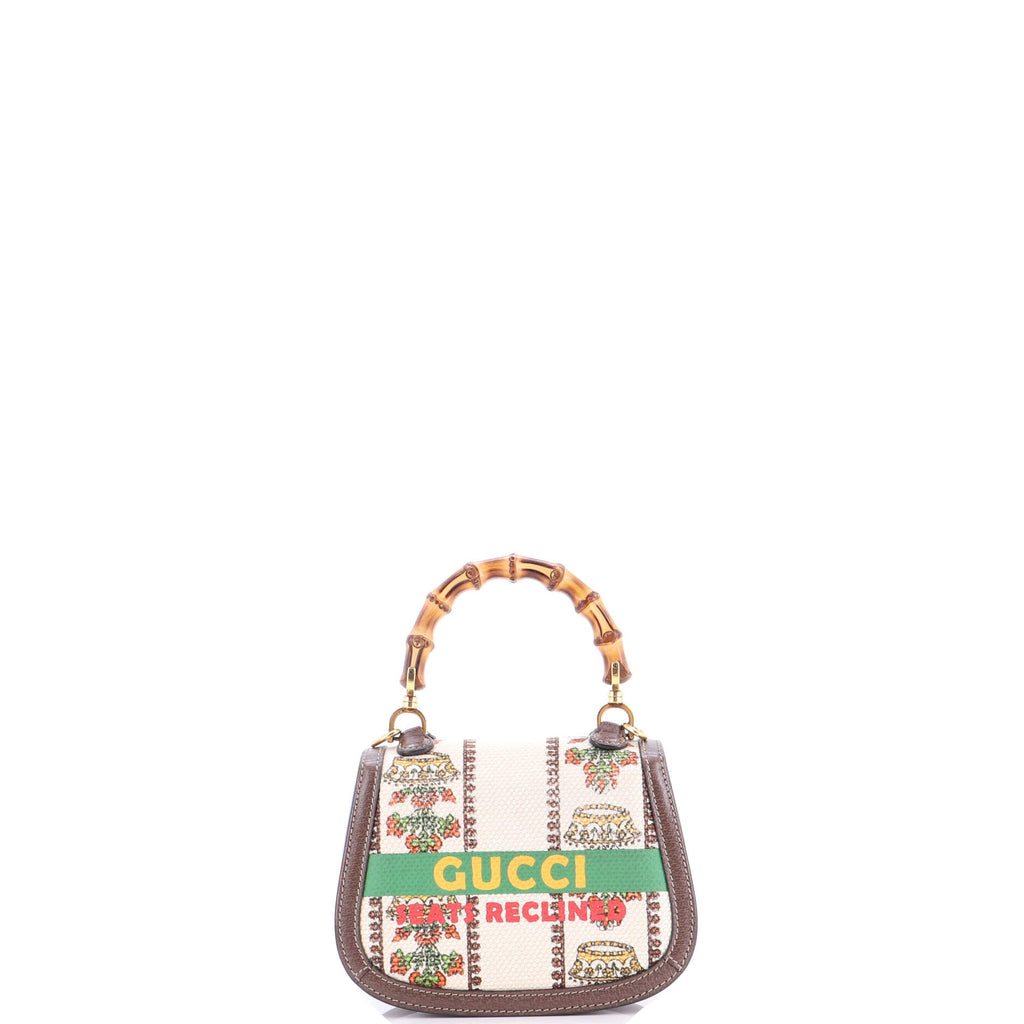 Bamboo 1947 Top Handle Bag Limited Edition 100 Centennial Printed Canvas Mini