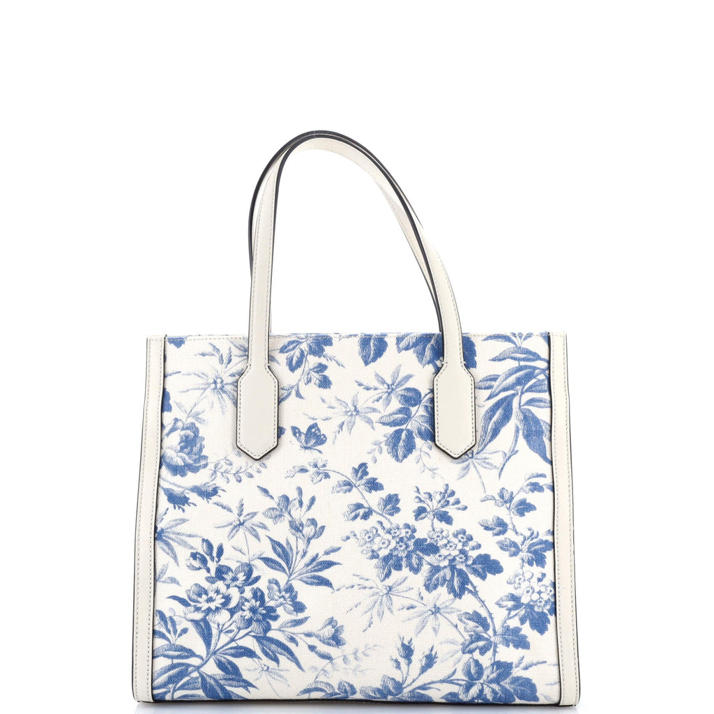 GG Ribbon Tote Coated Printed Canvas Medium