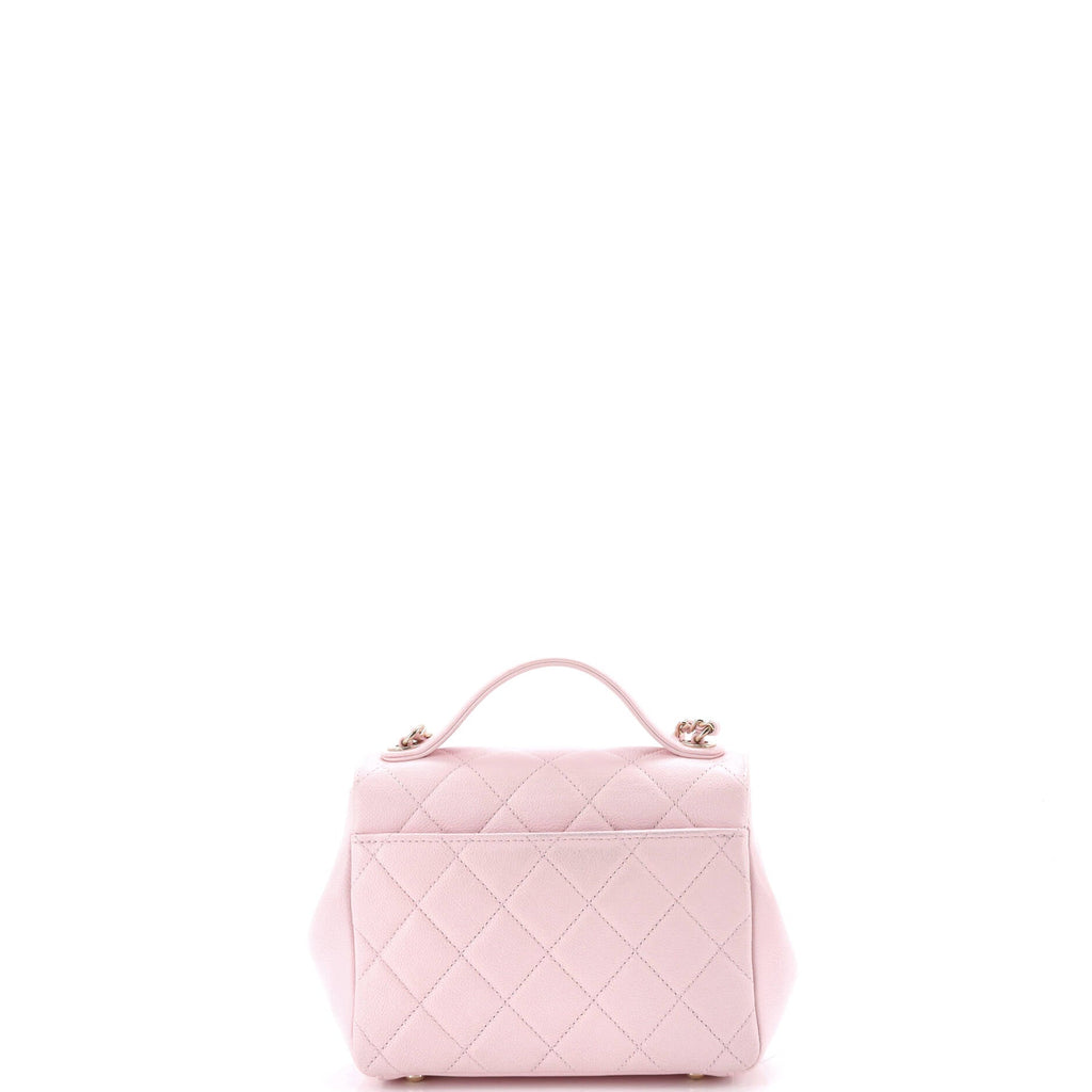 Business Affinity Flap Bag Quilted Caviar Mini