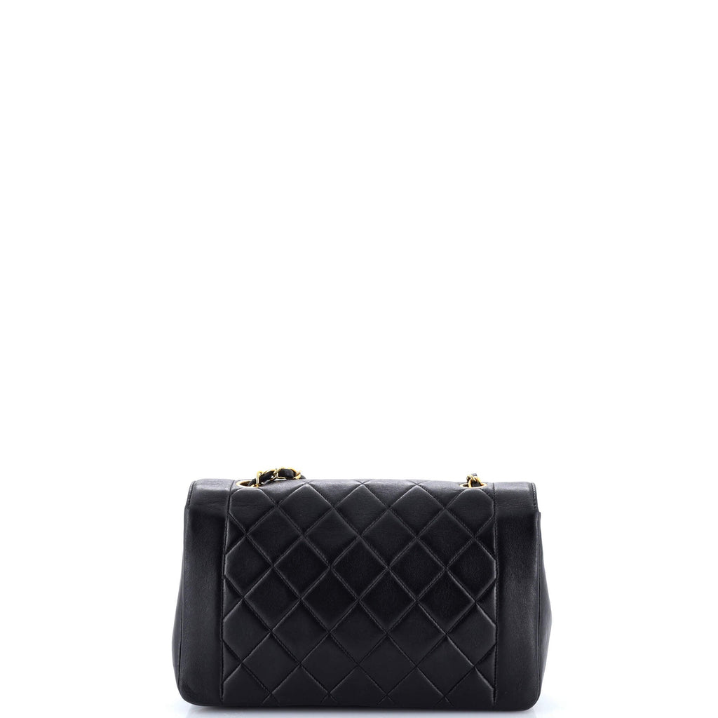 Vintage Diana Flap Bag Quilted Lambskin Medium