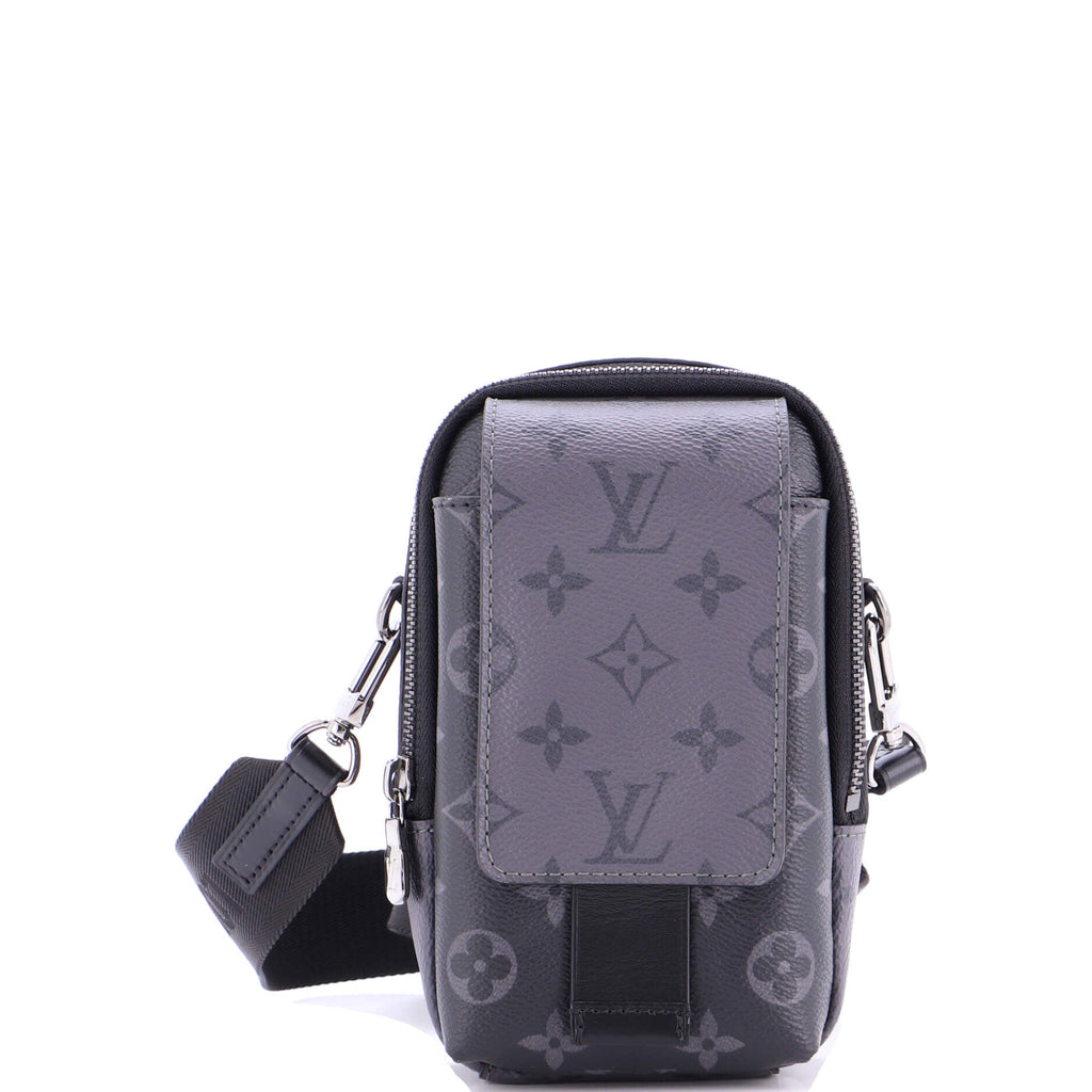 Double Phone Pouch NM Reverse Monogram Eclipse Canvas