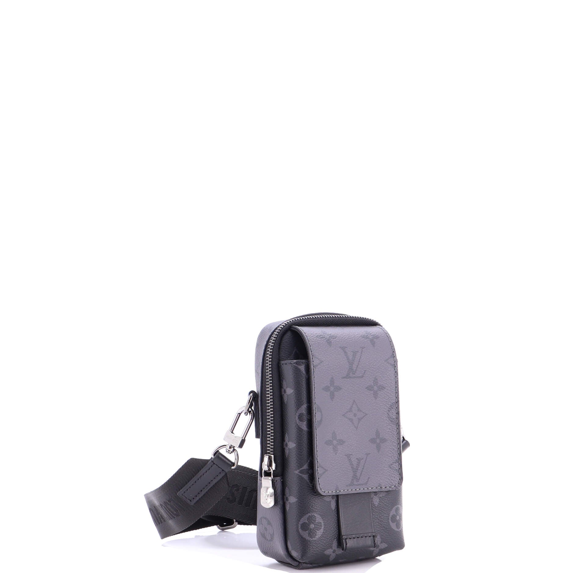 Double Phone Pouch NM Reverse Monogram Eclipse Canvas