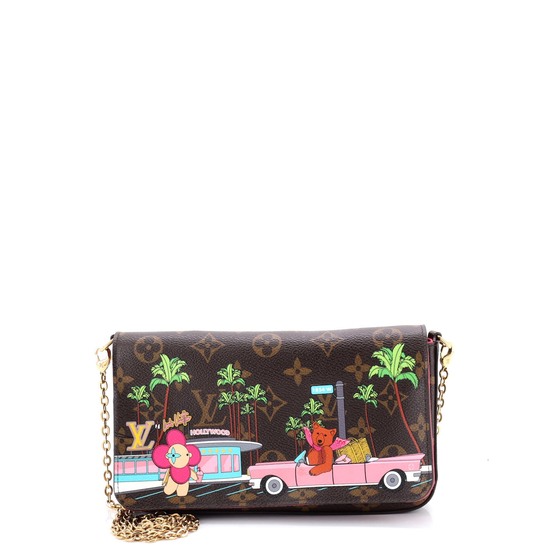 Felicie Pochette Limited Edition Vivienne Xmas Monogram Canvas
