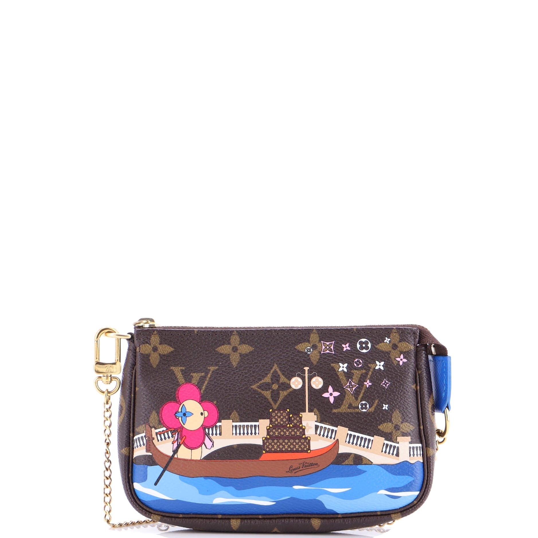 Pochette Accessoires Limited Edition Vivienne Xmas Monogram Canvas Mini