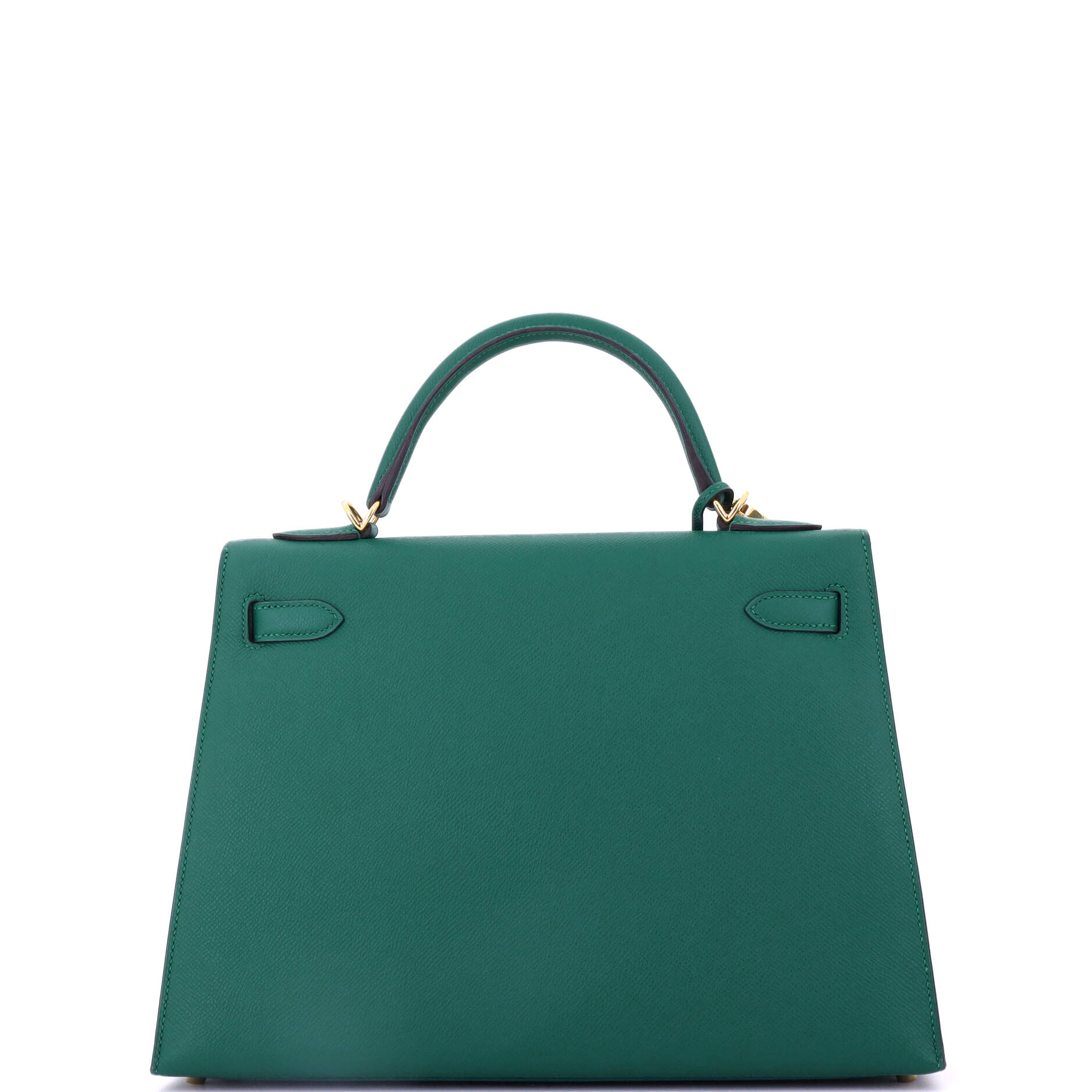 Kelly Handbag Malachite Epsom with Gold Hardware 32