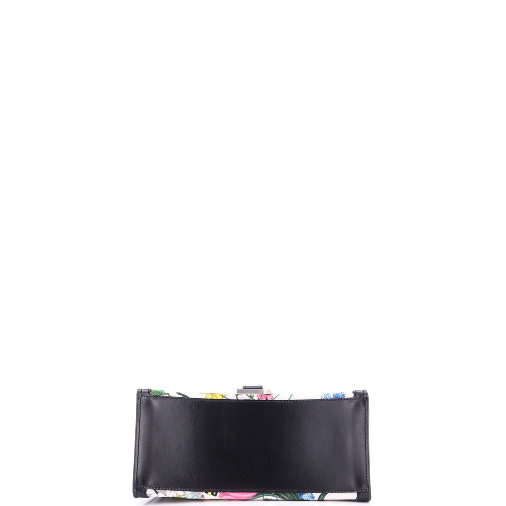 x Balenciaga The Hacker Project Hourglass Top Handle Bag Flora Canvas Small