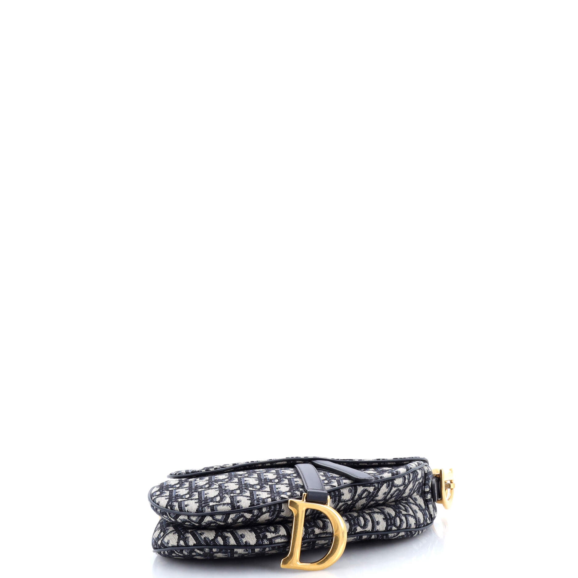 Saddle Handbag with Strap Oblique Canvas Medium