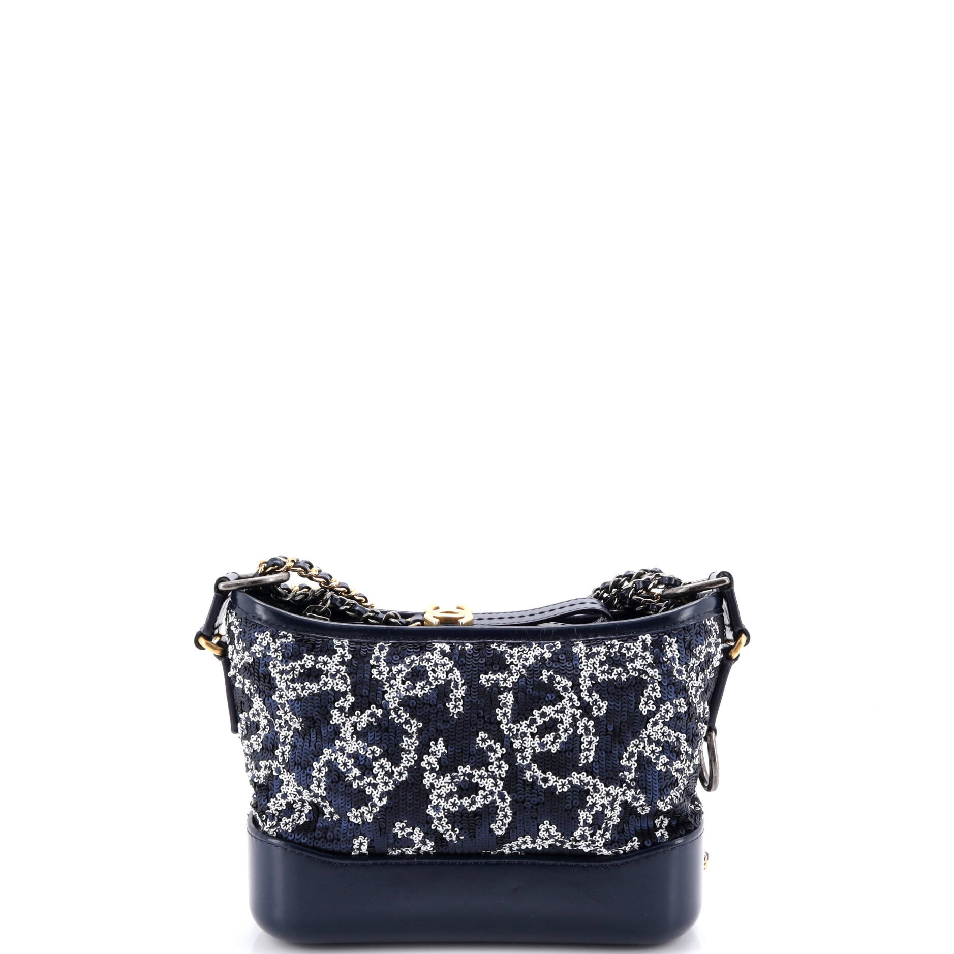 Gabrielle Hobo Logo Motif Sequins Small