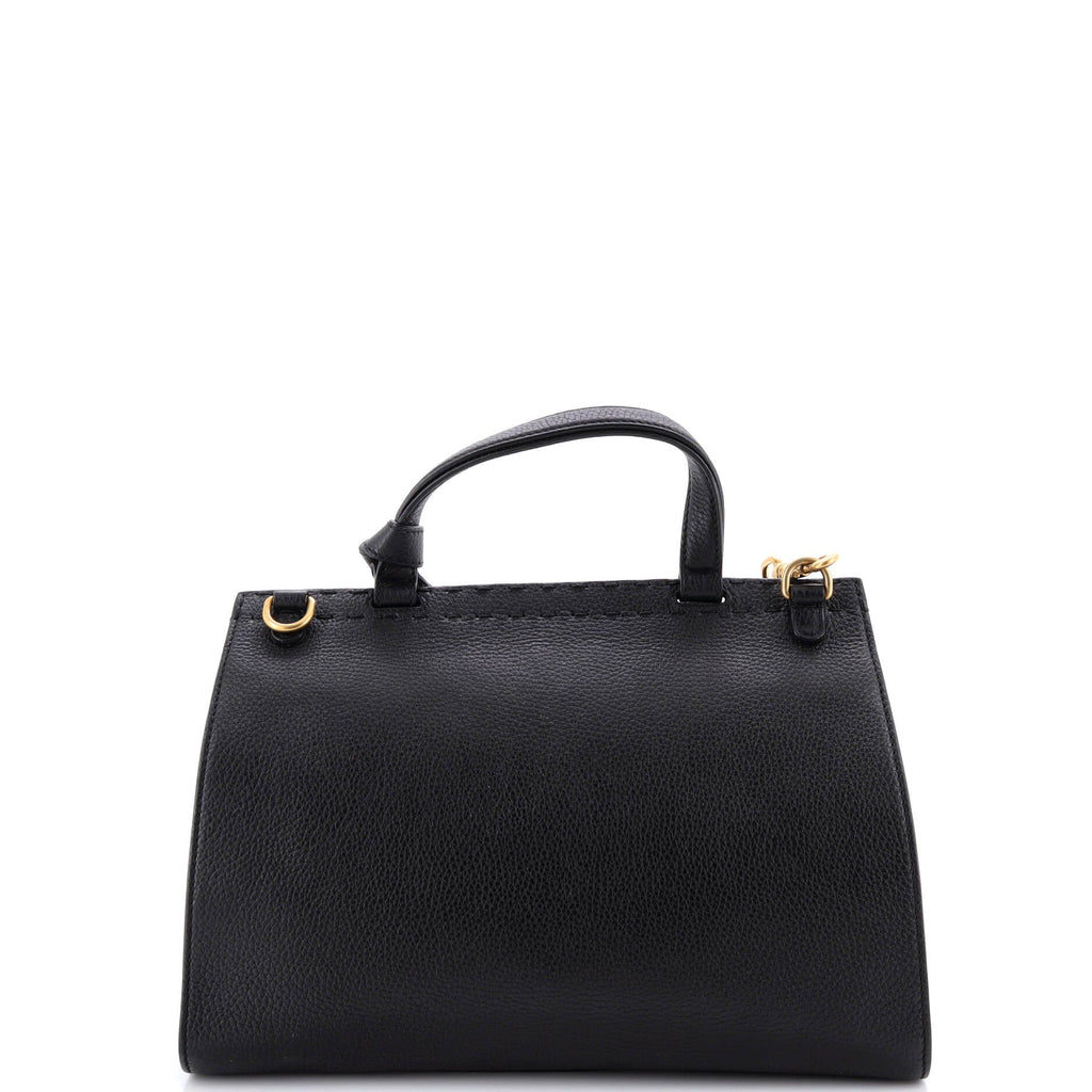 GG Marmont Top Handle Bag Leather Small