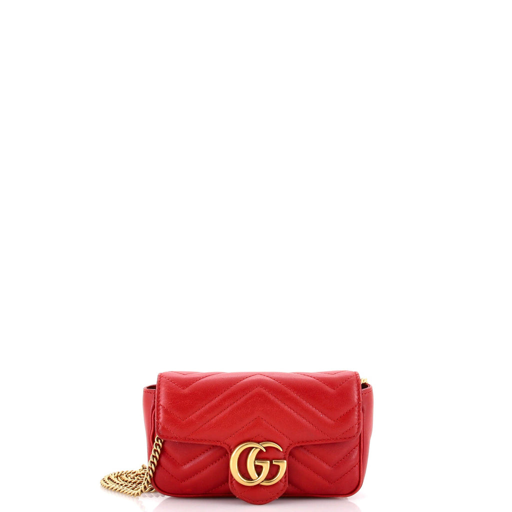 GG Marmont Flap Bag Matelasse Leather Super Mini
