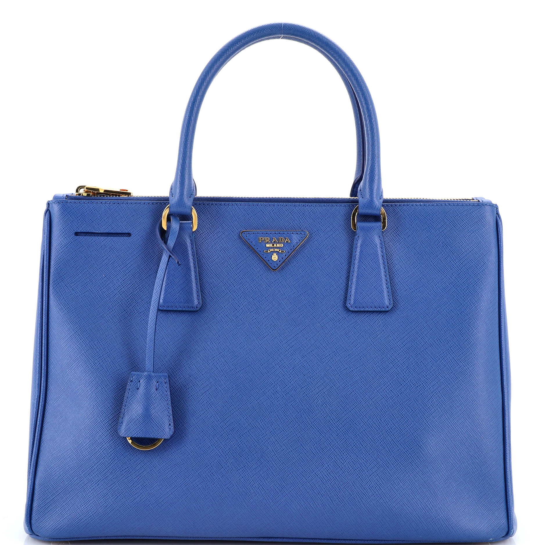 Double Zip Lux Tote Saffiano Leather Medium