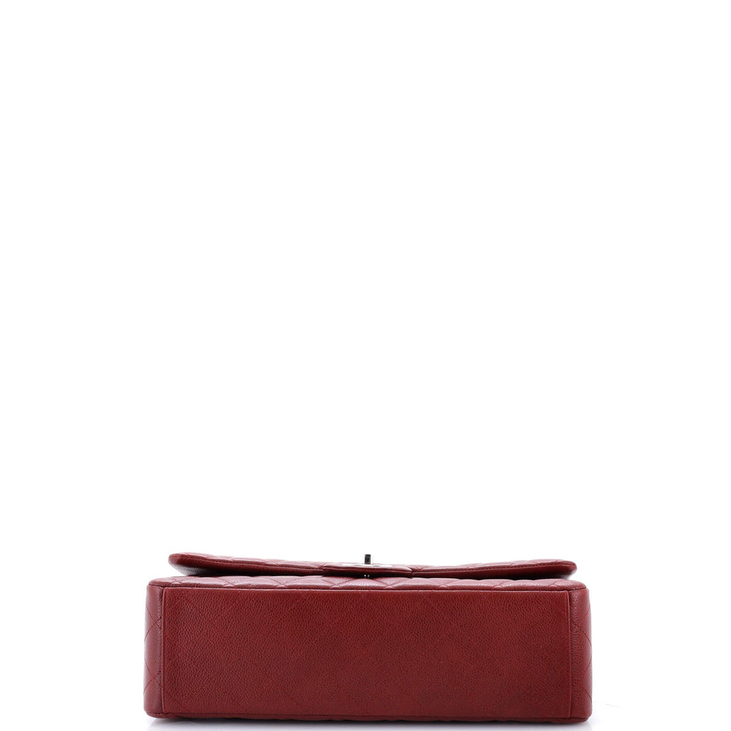 Classic Double Flap Bag Quilted Caviar Maxi