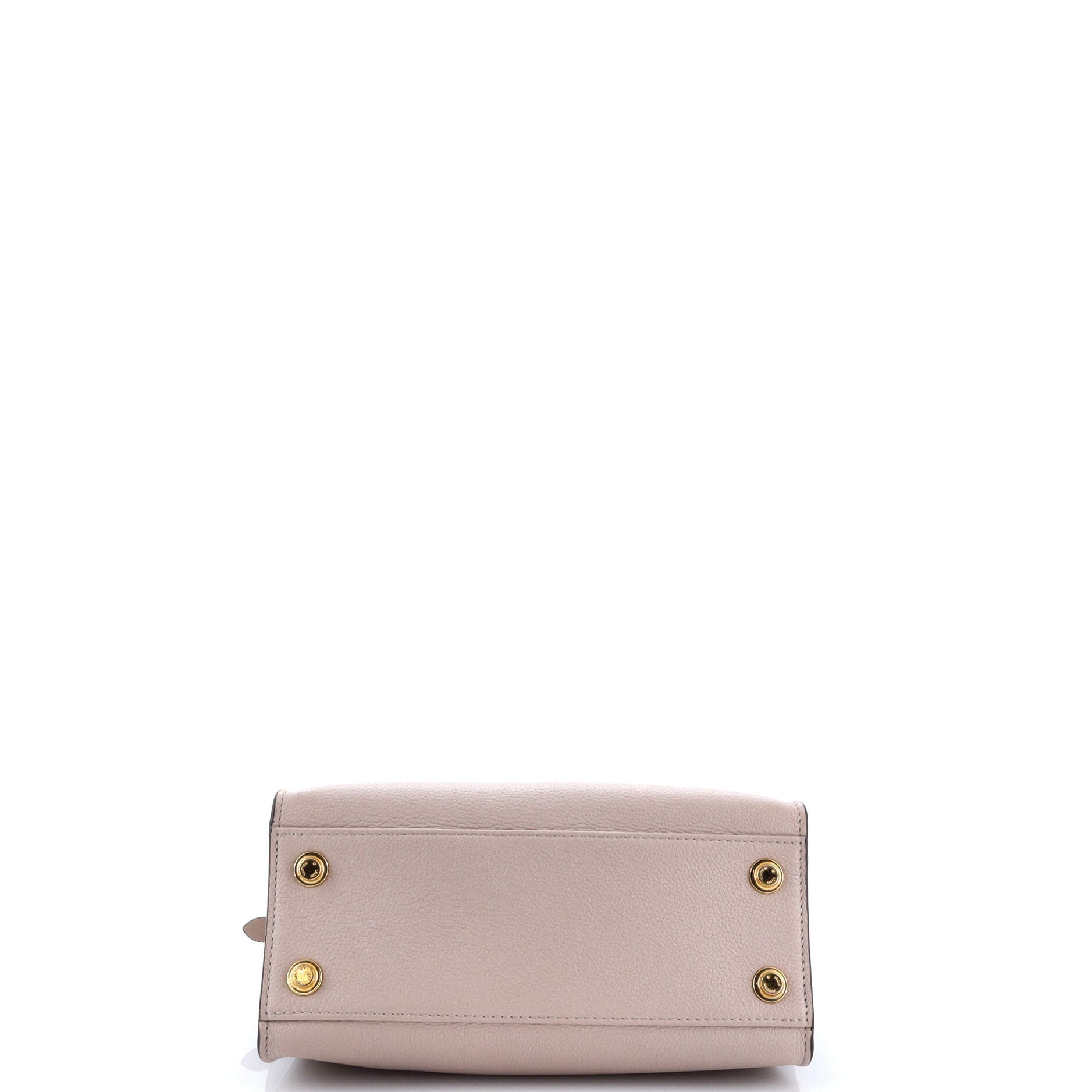 On My Side Tote Leather with Monogram Canvas PM