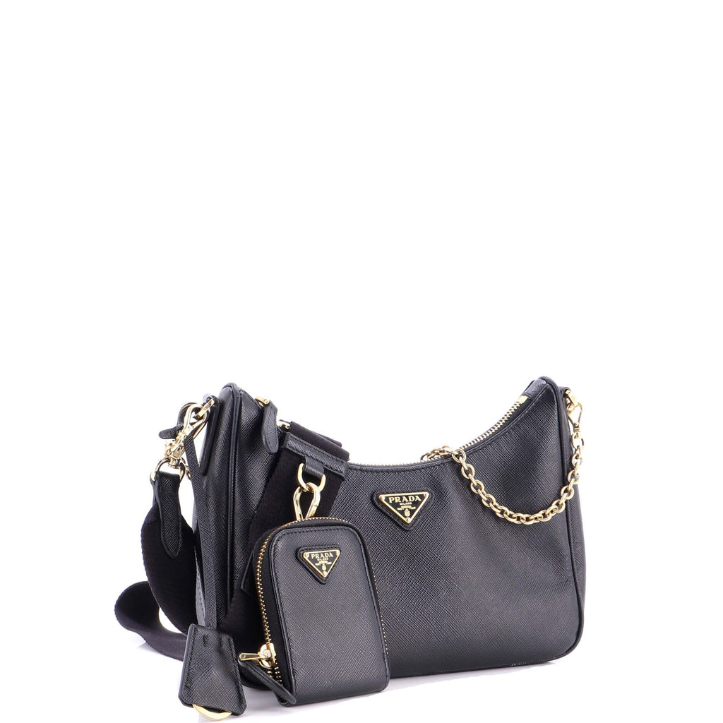 Re-Edition 2005 Shoulder Bag Saffiano Leather Small