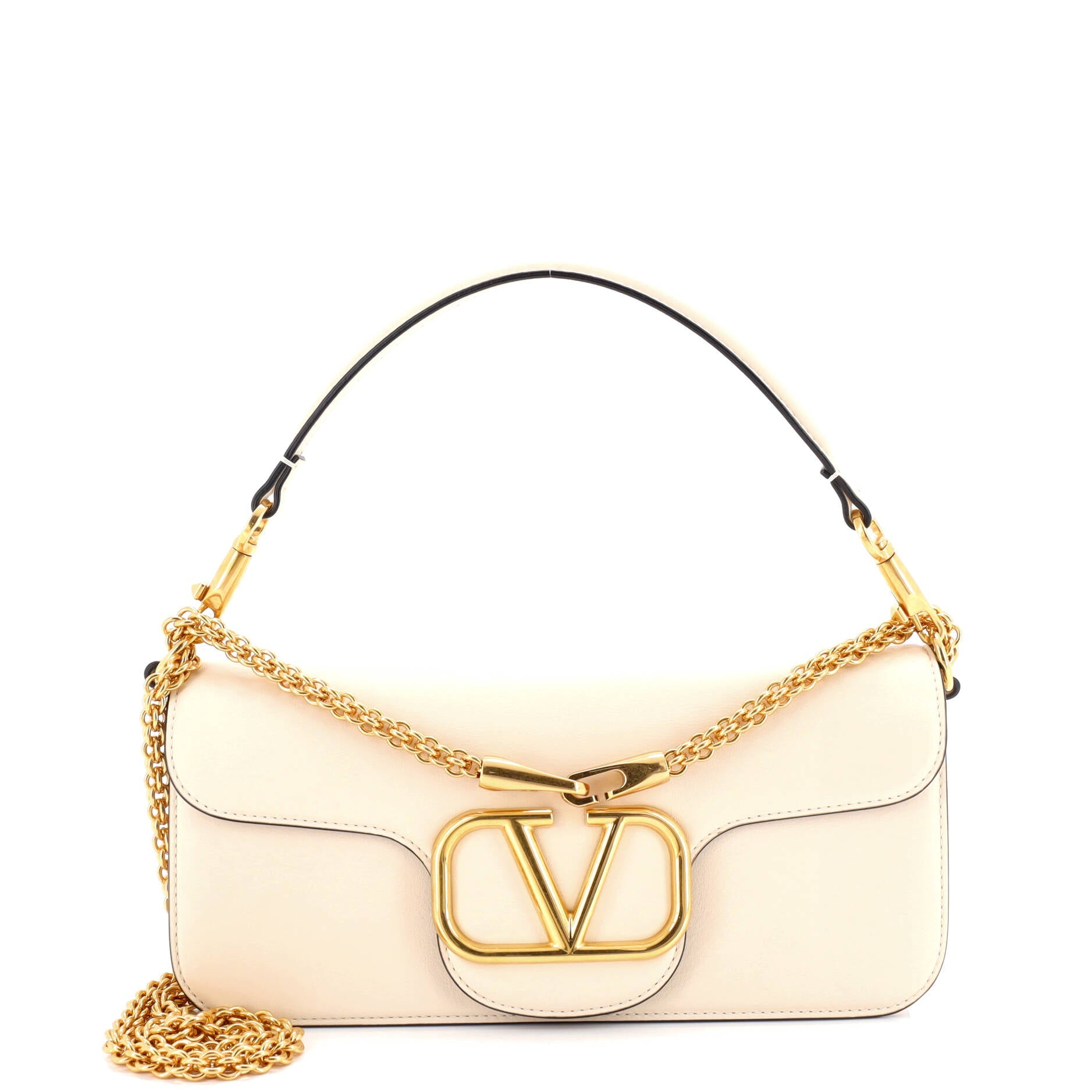 VLogo Loco Flap Shoulder Bag Leather Medium