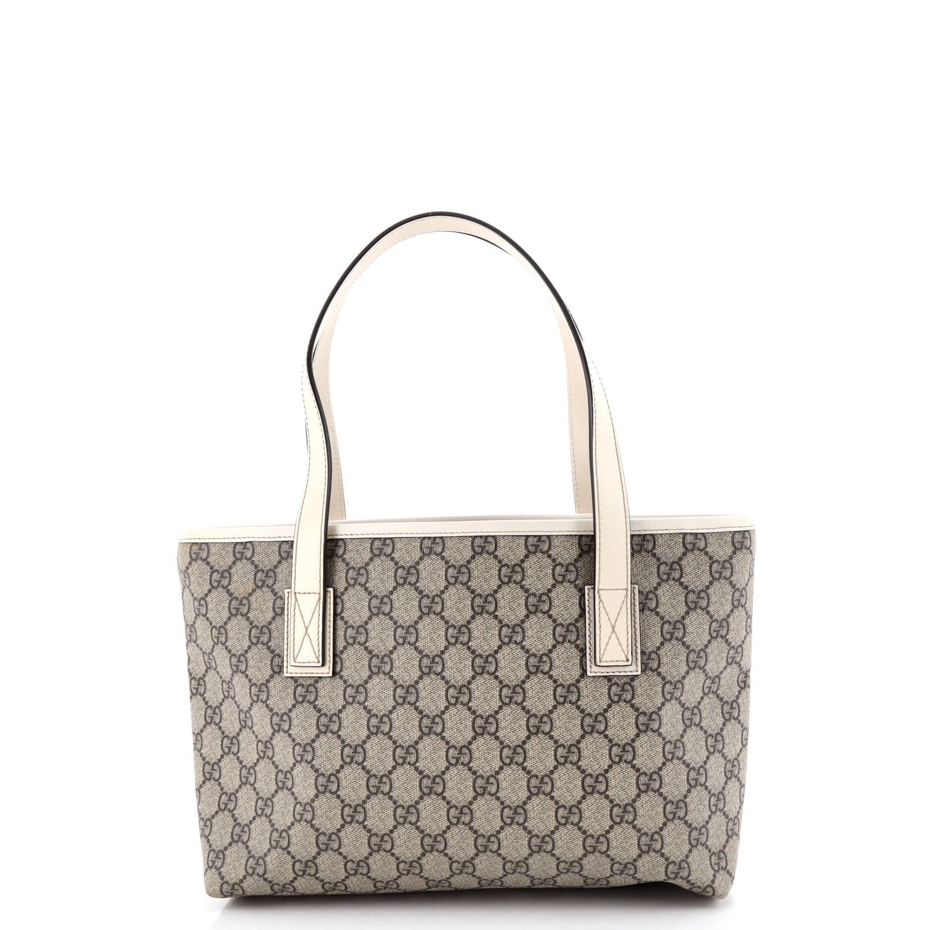 Plus Tote GG Coated Canvas with Leather Small