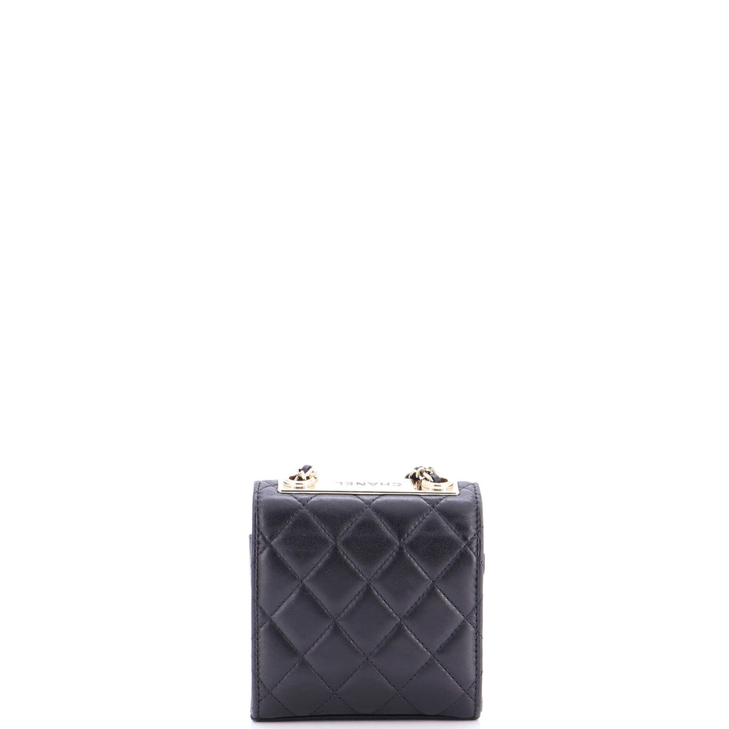 Trendy CC Clutch with Chain Quilted Lambskin Small