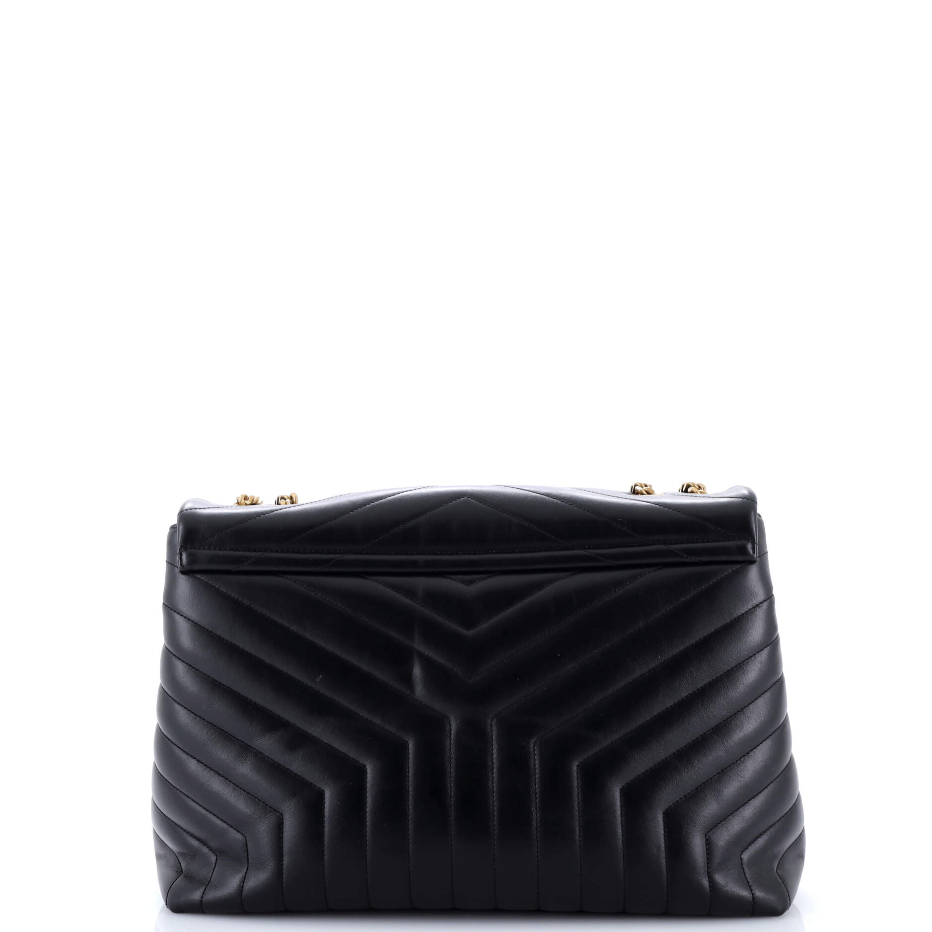 Loulou Shoulder Bag Matelasse Chevron Leather Large