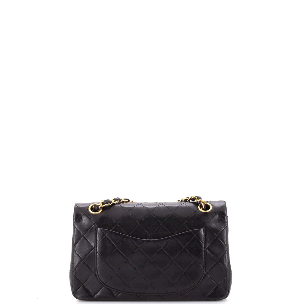 Vintage Classic Double Flap Bag Quilted Lambskin Small