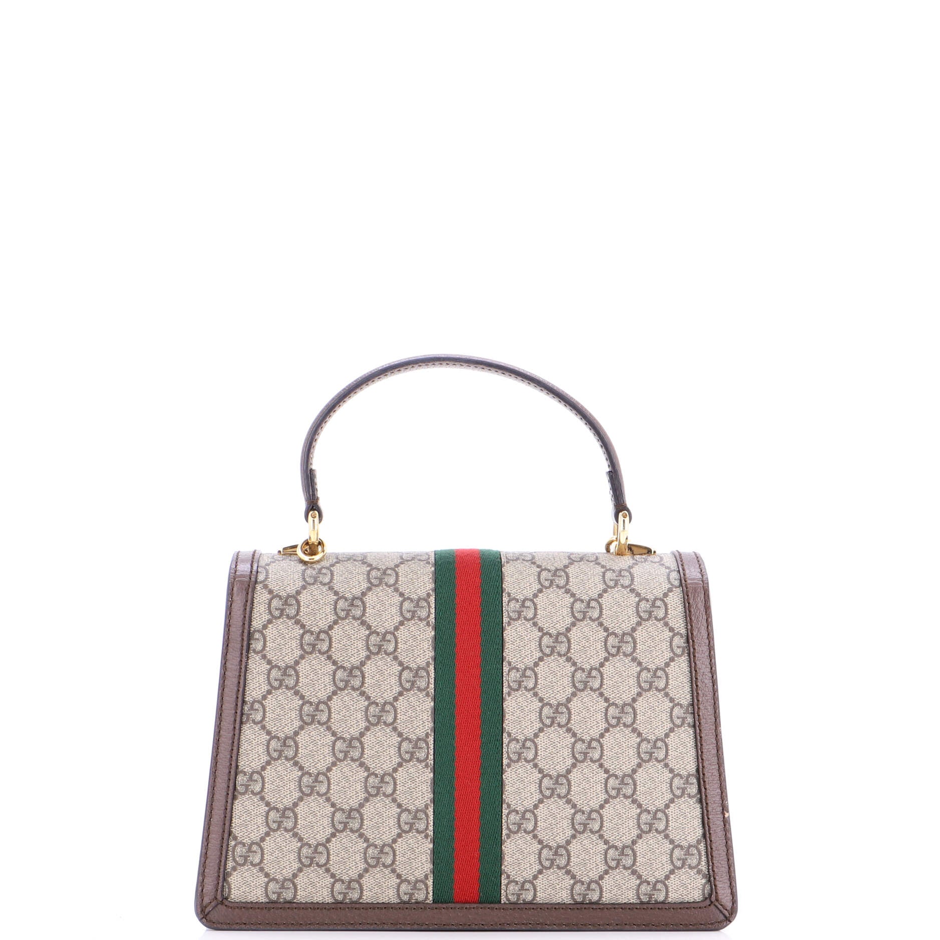 Ophidia Flap Top Handle Bag GG Coated Canvas Small