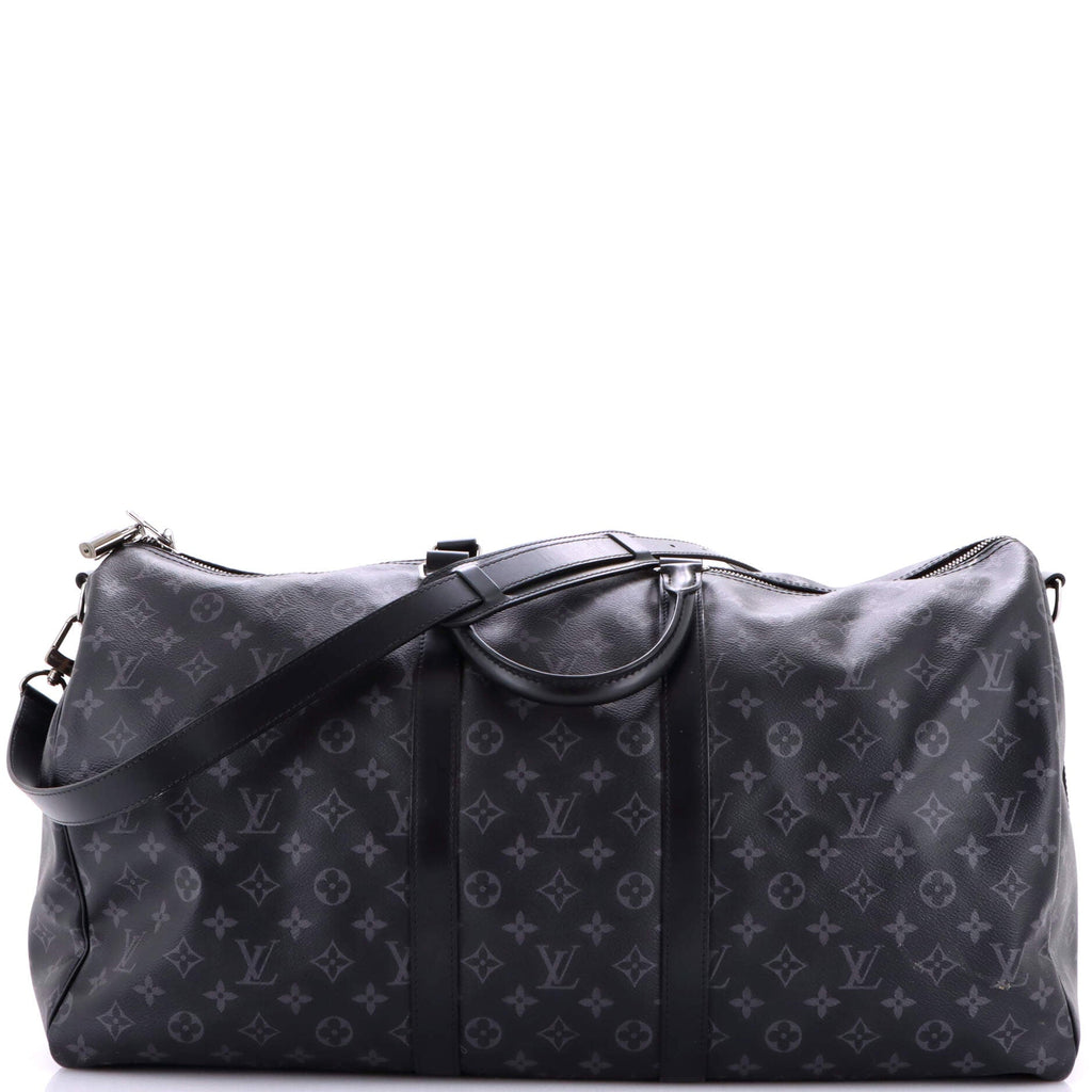 Keepall Bandouliere Bag Monogram Eclipse Canvas 55