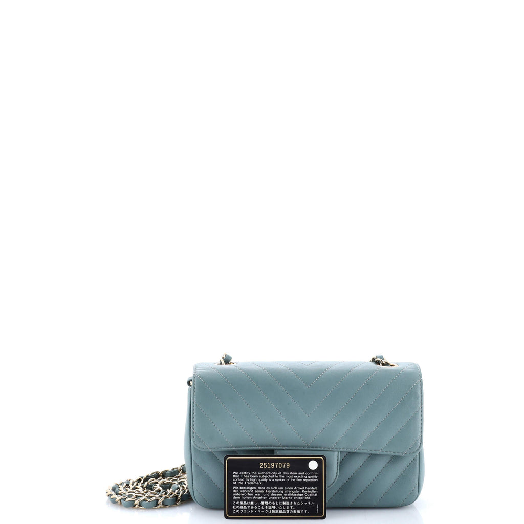 Classic Single Flap Bag Chevron Lambskin Mini