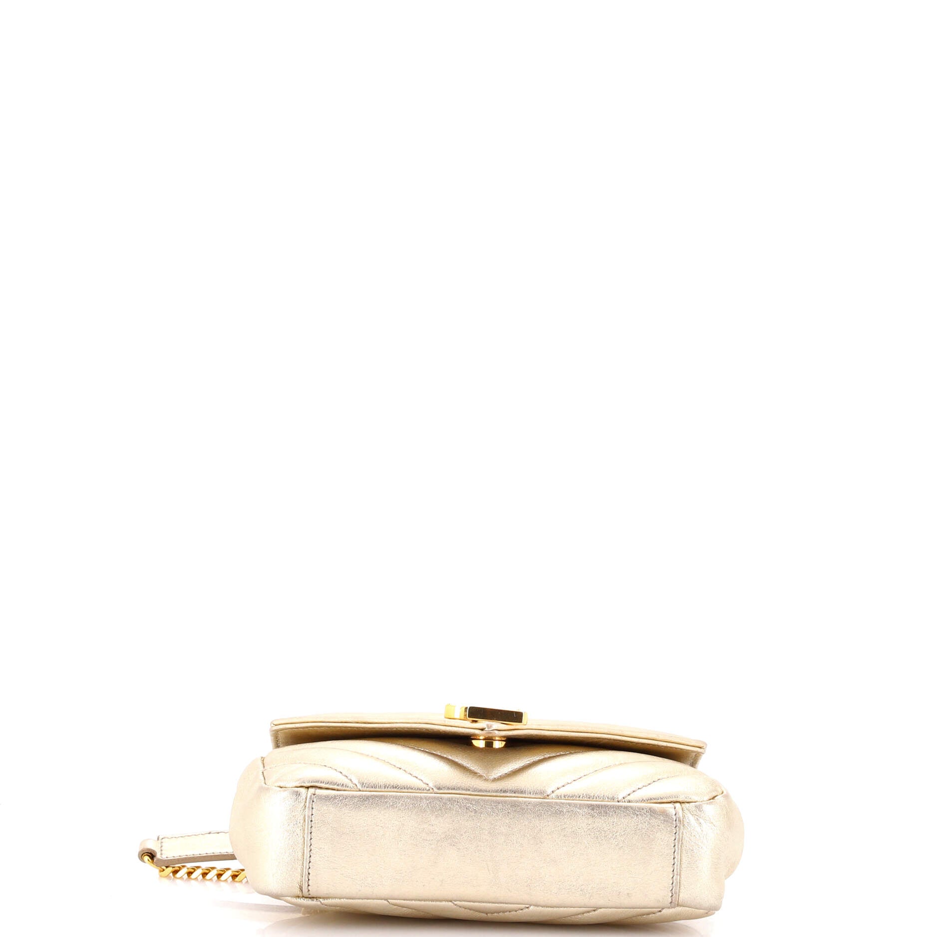 Classic Monogram Crossbody Bag Matelasse Chevron Leather Baby