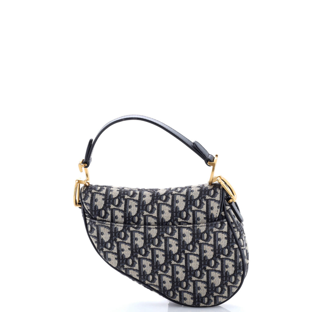 Saddle Handbag Oblique Canvas Mini