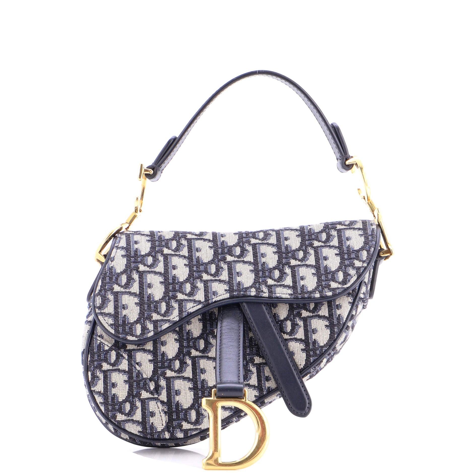 Saddle Handbag Oblique Canvas Mini