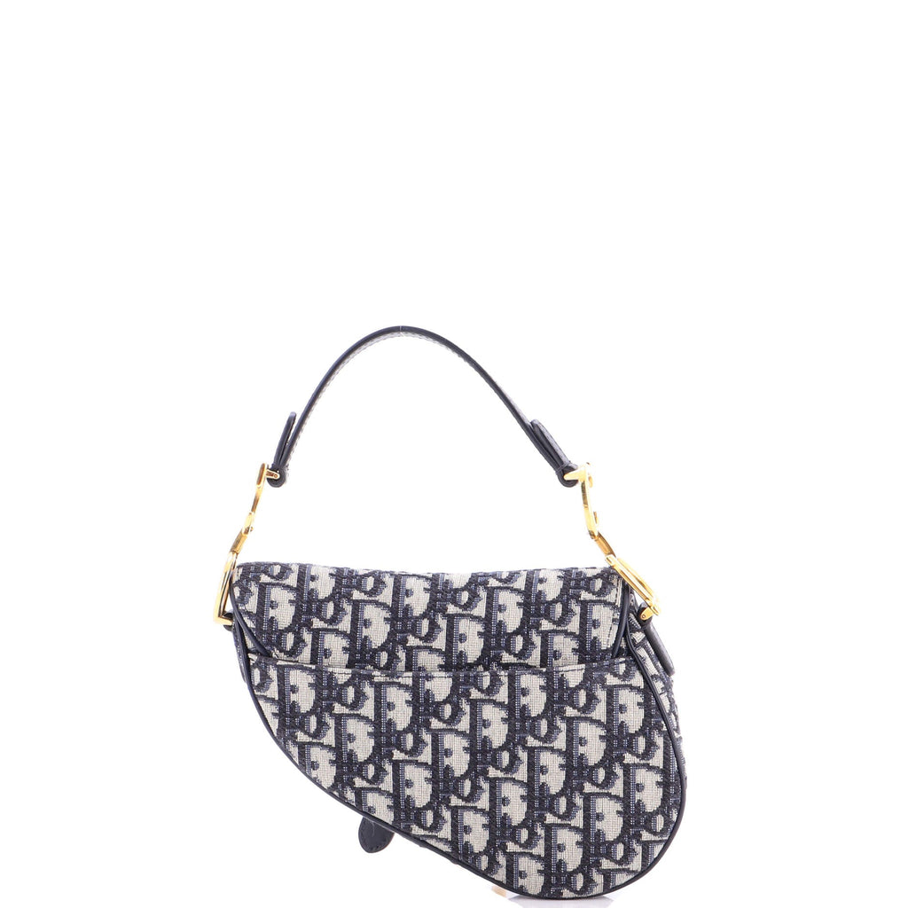 Saddle Handbag Oblique Canvas Mini