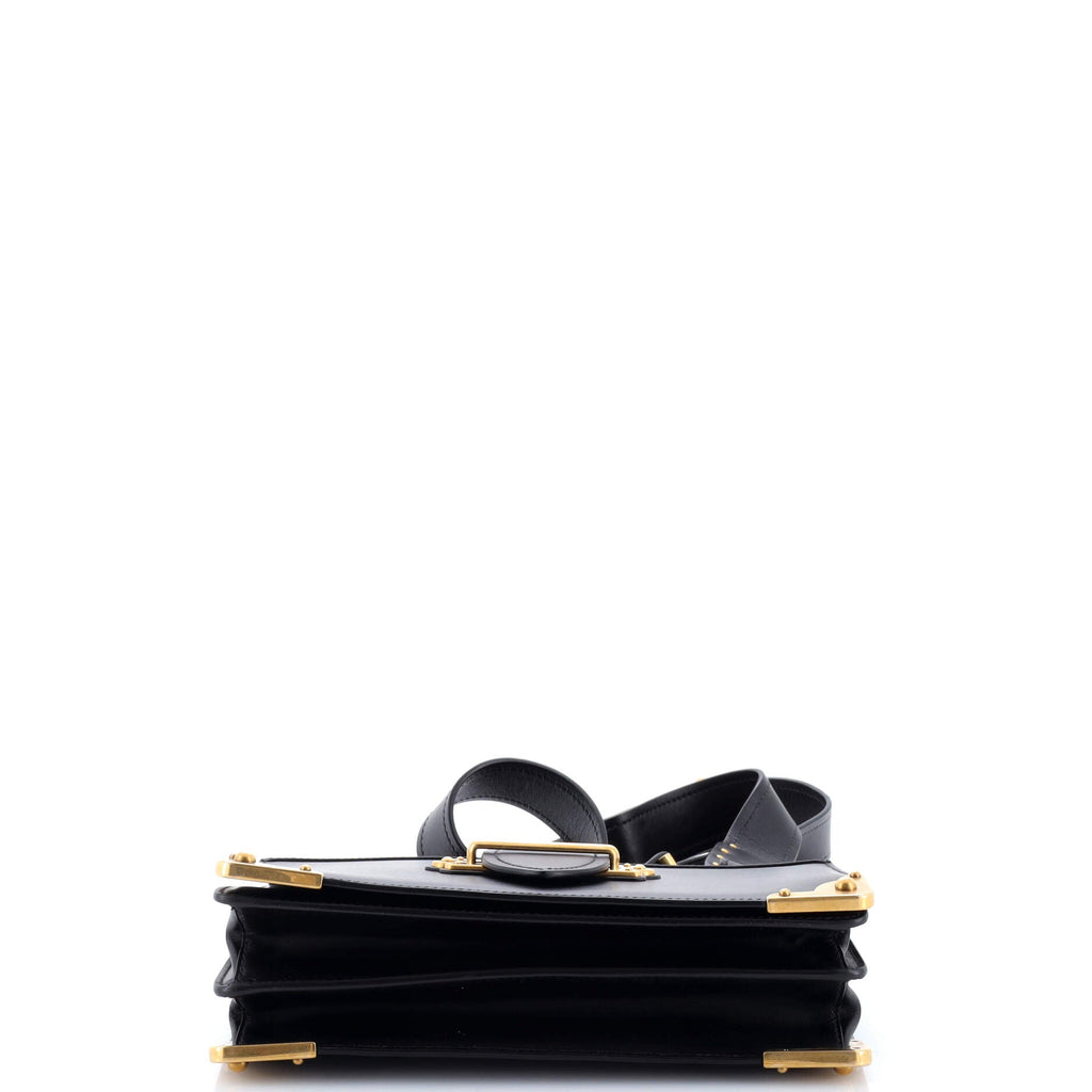 Cahier Crossbody Bag Leather and Saffiano Leather Large