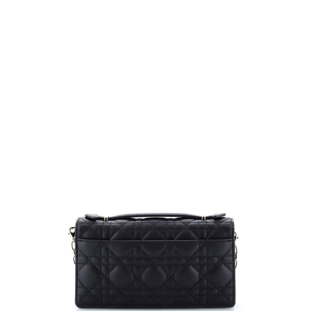 My Dior Top Handle Flap Bag Cannage Quilt Lambskin Mini