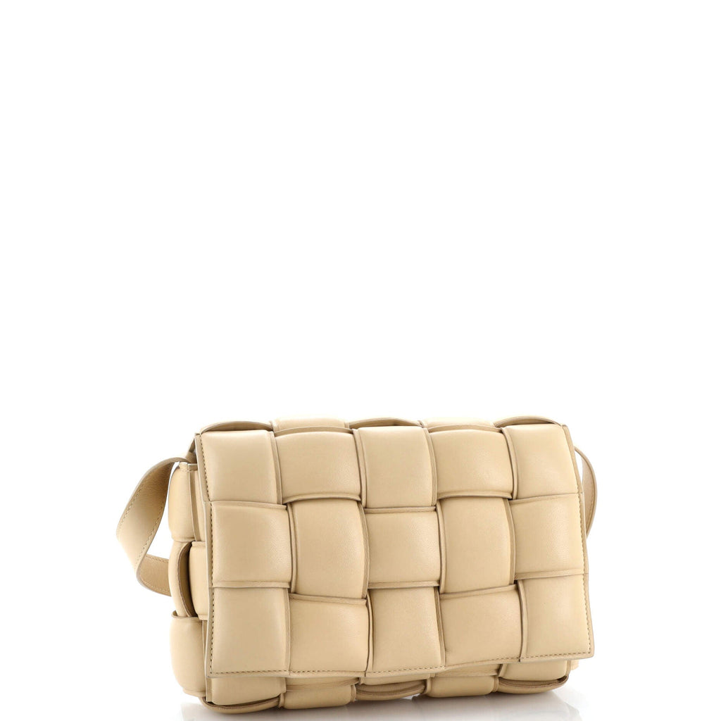Cassette Crossbody Bag Padded Maxi Intrecciato Leather