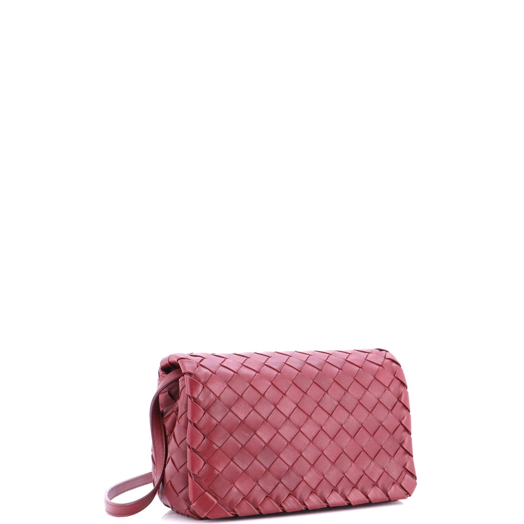 Convertible Flap Shoulder Bag Intrecciato Nappa Small