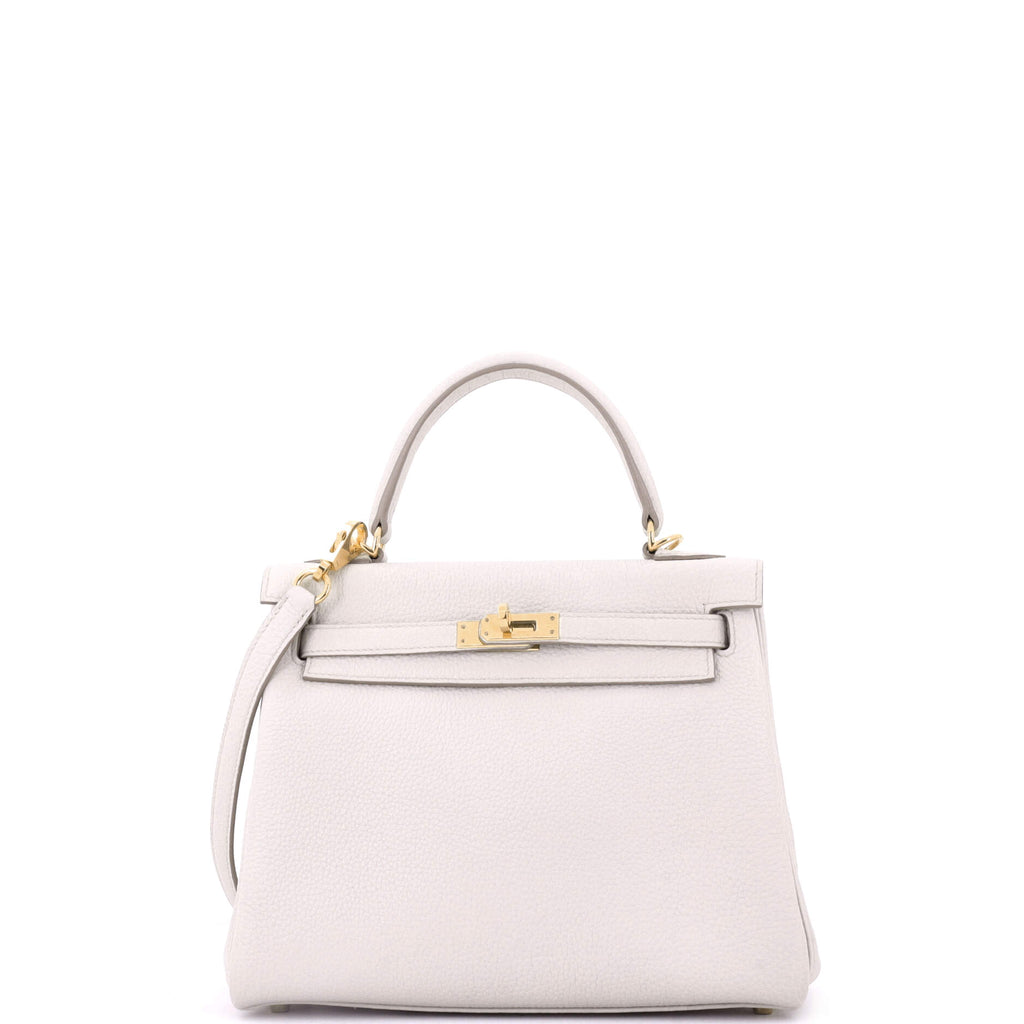 Kelly Handbag Light Togo with Gold Hardware 25