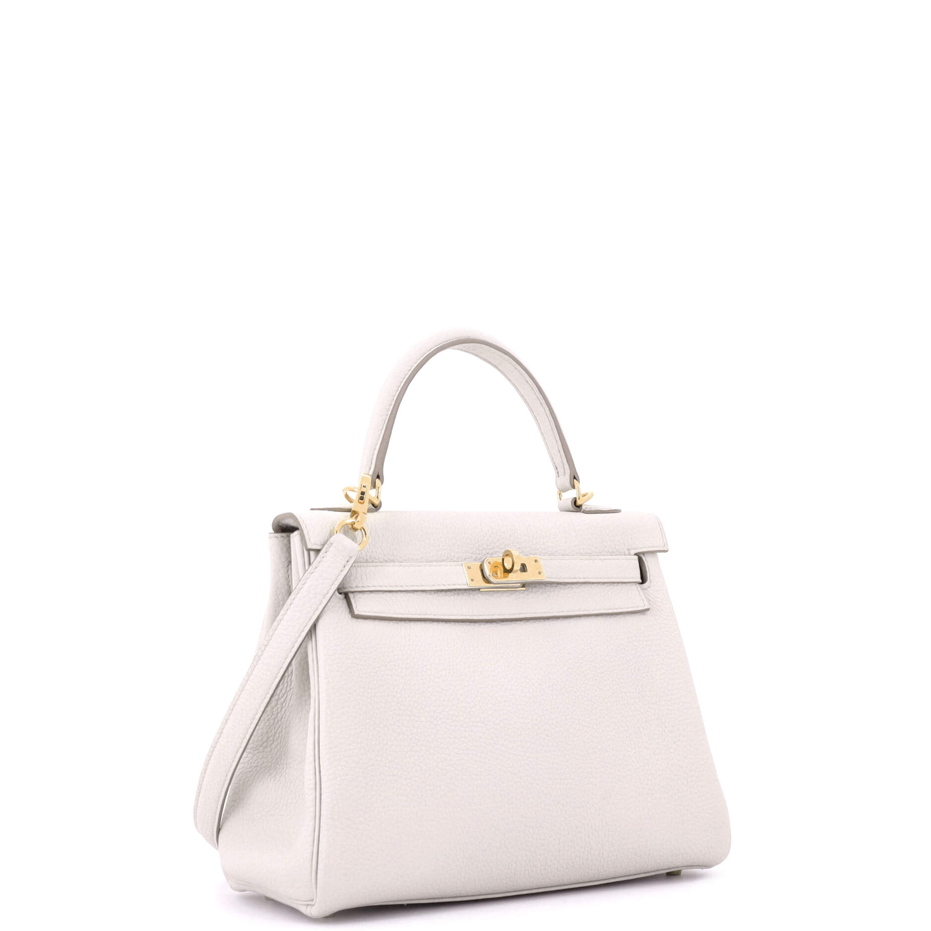 Kelly Handbag Light Togo with Gold Hardware 25